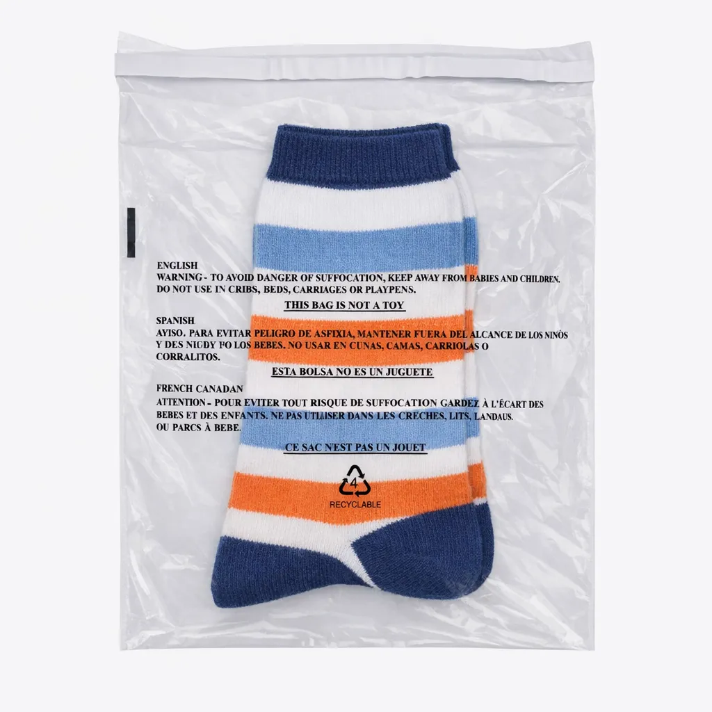 6" x 9" 1.5 Mil Suffocation Warning Bag with Self-Seal Permanent Adhesive Tape and Vent Holes (1000/CS)