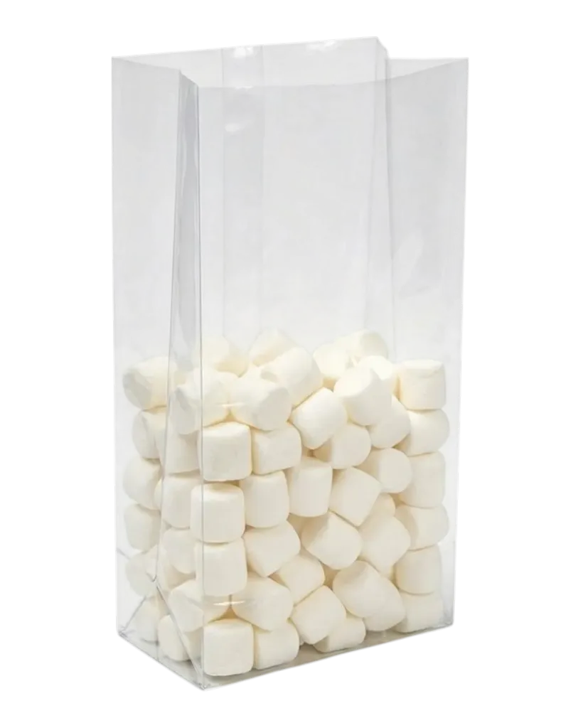 4" x 2" x 10" 2 Mil Gusseted Poly Bags (1000/CS)