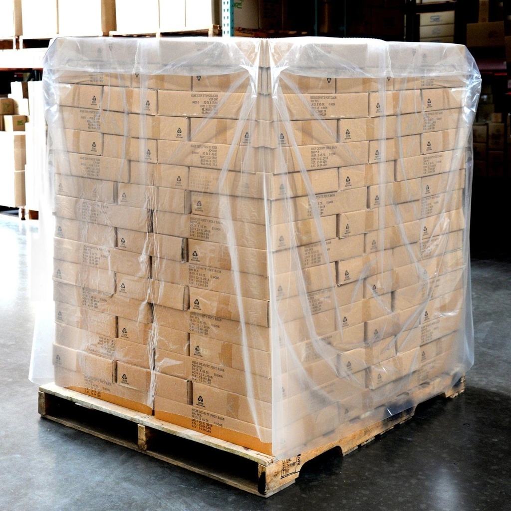 46" x 36" x 65" 2 Mil Clear Pallet Covers (100/RL)