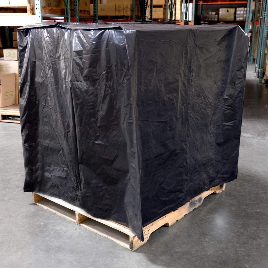 51" x 49" x 73" 3 Mil Black Pallet Covers (50/RL)