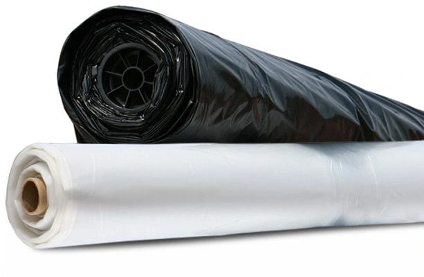 20' x 100' 6 Mil Black Poly Sheeting Tarps (1/RL)