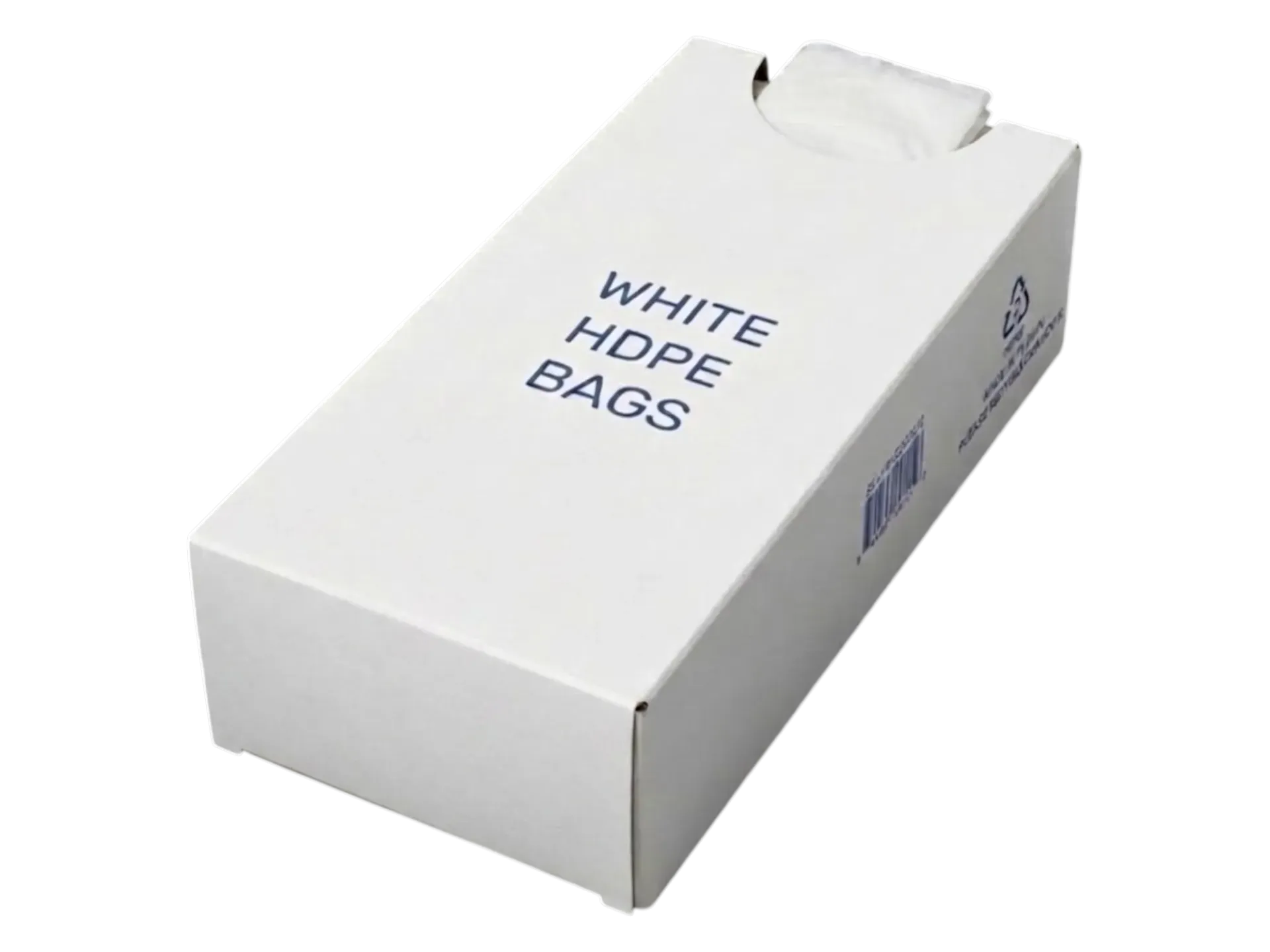 7" x 4" x 15" High Density Counter Pack Bags #12 (1000/CS) - White
