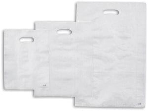 12" x 6" x 23" High Density T-Shirt Bags (1000/CS) - White
