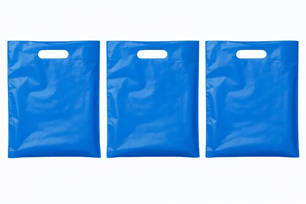 12" x 15" High Density Merchandise Bags (1000/CS) - Blue