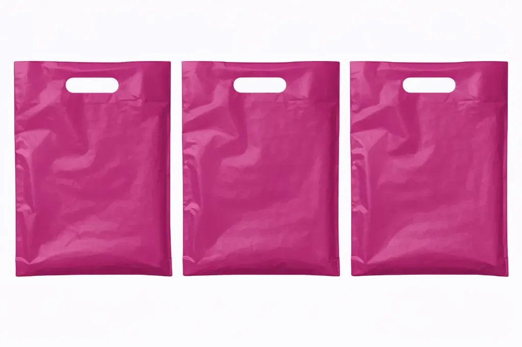 12" x 15" High Density Merchandise Bags (1000/CS) - Magenta