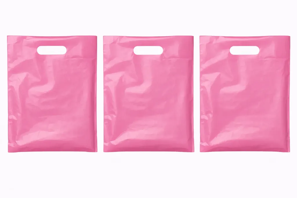 12" x 15" High Density Merchandise Bags (1000/CS) - Pink