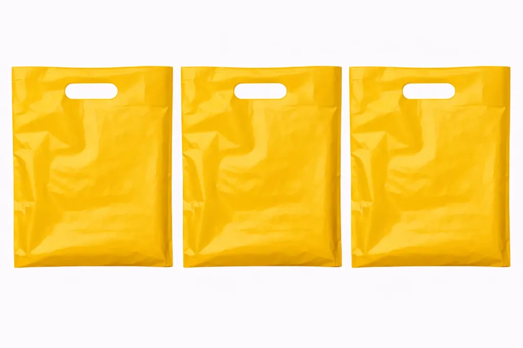 12" x 15" High Density Merchandise Bags (1000/CS) - Yellow
