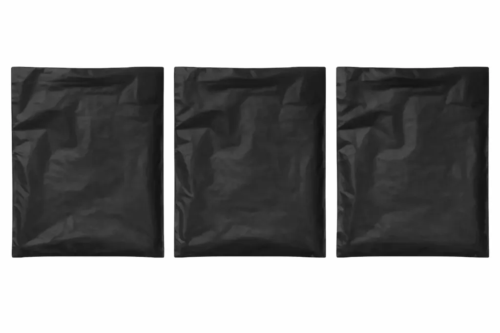 6.5" x 9.5" High Density Merchandise Bags (1000/CS) - Black
