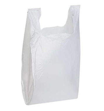 12" x 7" x 22" T-Shirt Bag - White (1000/CS)