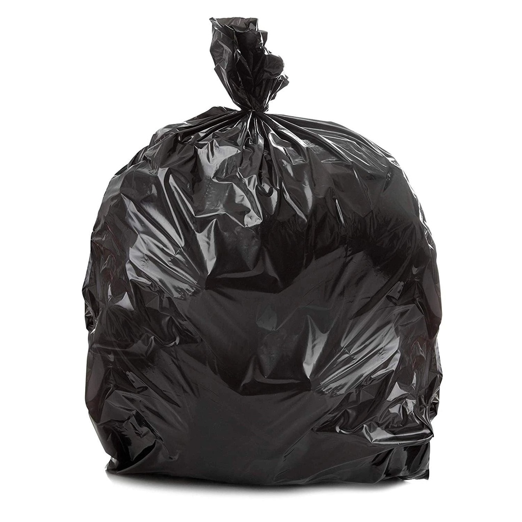 22" x 14" x 58" 1.3 Mil  LDPE 55 gal. Trash Can Liner - Black (100/CS)
