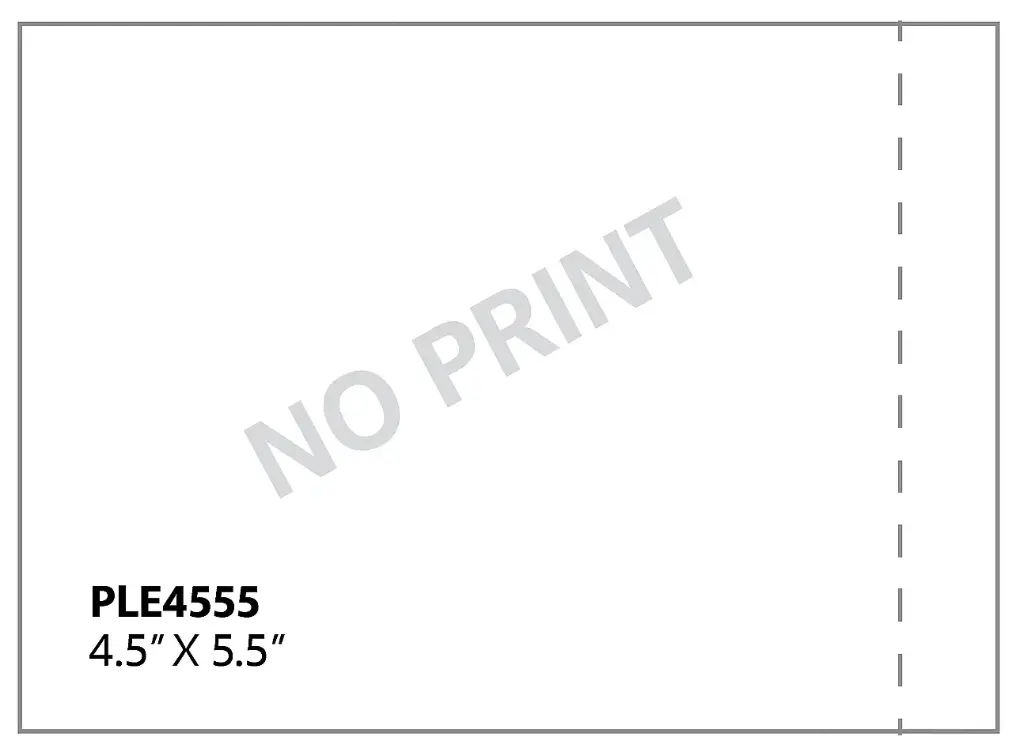 4.5" x 5.5" Clear Packing List Envelopes (1000/CS)