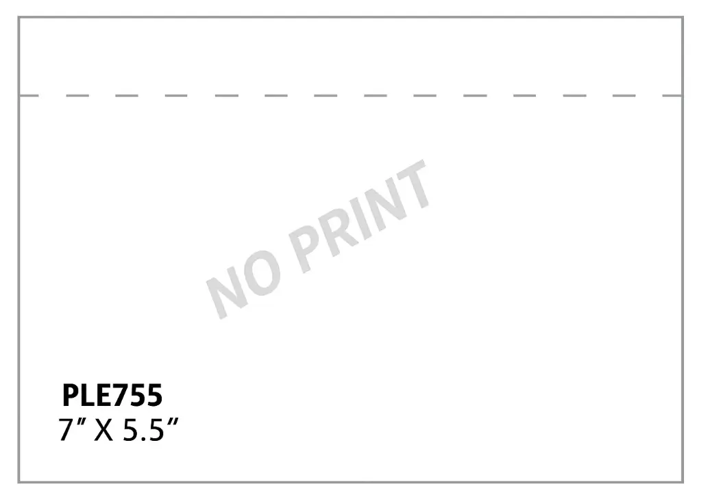 7" x 5.5" Clear Packing List Envelopes (1000/CS)