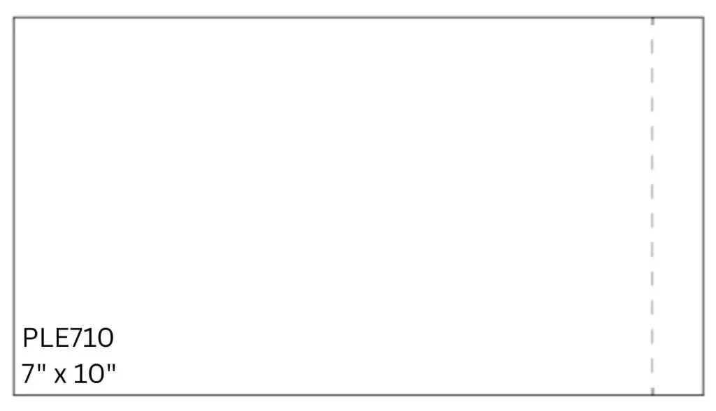 7" x 10" Clear Packing List Envelopes (1000/CS)