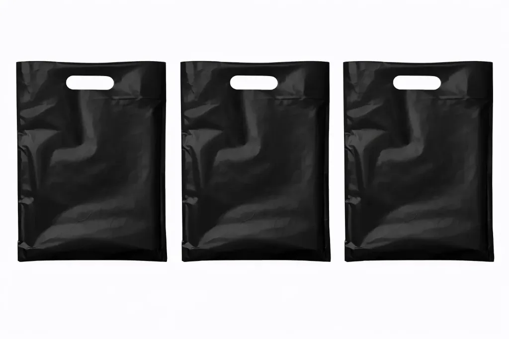 12" x 3" x 18" High Density Merchandise Bags (500/CS) - Black