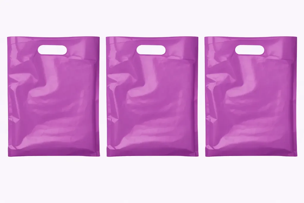 12" x 3" x 18" High Density Merchandise Bags (500/CS) - Orchid