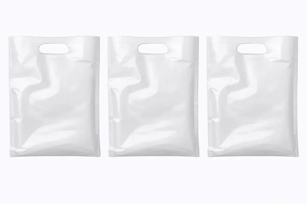 12" x 3" x 18" High Density Merchandise Bags (500/CS) - White
