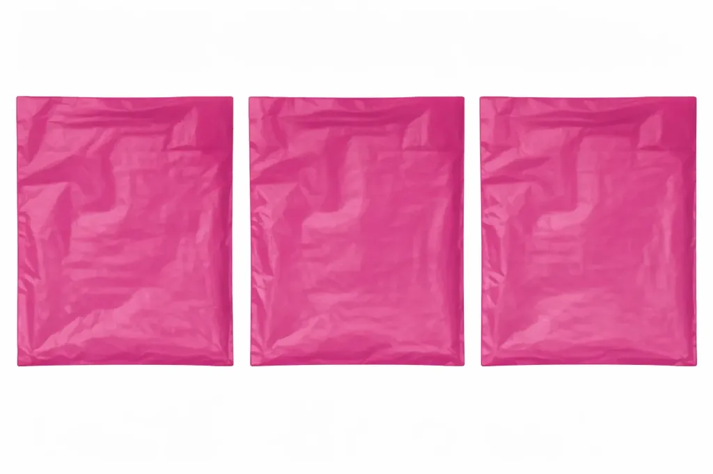 6.5" x 9.5" High Density Merchandise Bags (1000/CS) - Cerise