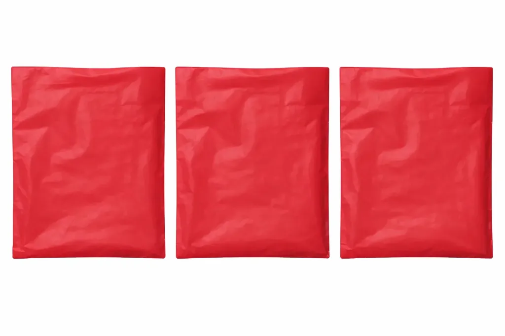 6.5" x 9.5" High Density Merchandise Bags (1000/CS) - Red
